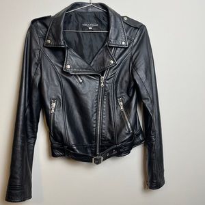 Vera Pelle Italian Leather Moto Jacket